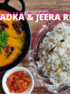 दाल ताड़का और जीरा राइस (Dal tadka aur jeera rice recipe in Hindi) रेसिपी मुख्य फोटो