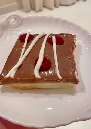 صورة لوصفة حلا تشيز التوت والشوكلاته 🍰 Roseberry and chocolate cheesecake