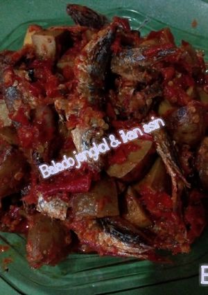 Foto resep Balado Jengkol & ikan asin cue