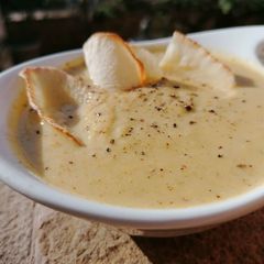 A picture of Cream of Broccoli Soup.