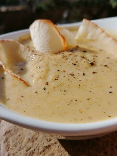 A picture of Cream of Broccoli Soup.