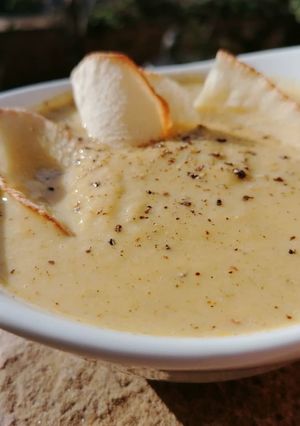 A picture of Cream of Broccoli Soup.