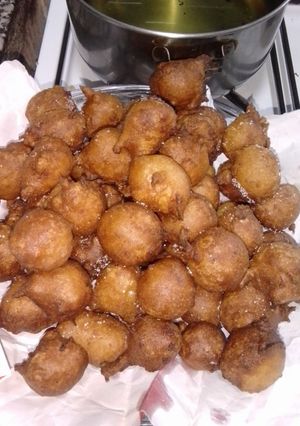 Una foto de Buñuelos de manzana
