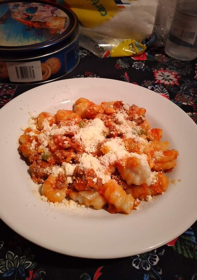 Una foto de Ñoquis de harina sin papas!