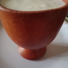 A picture of Kulhar Lassi.