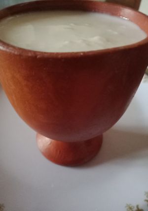 A picture of Kulhar Lassi.
