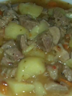 Una foto de Magro de cerdo con patatas