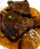 Slow-braised beef short ribs and gravy