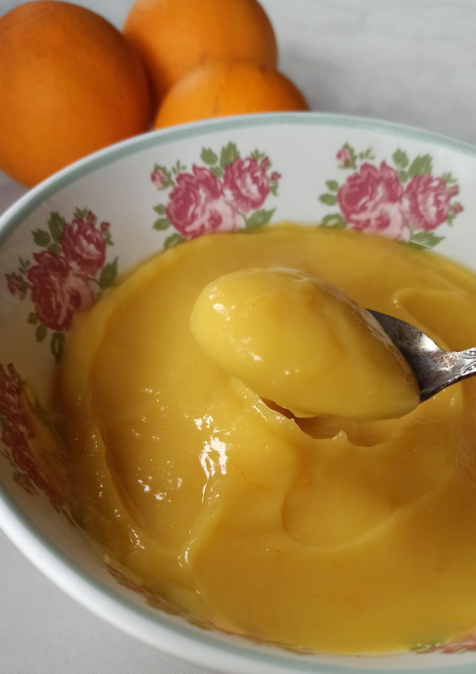 Una foto de Orange curd - crema de naranjas