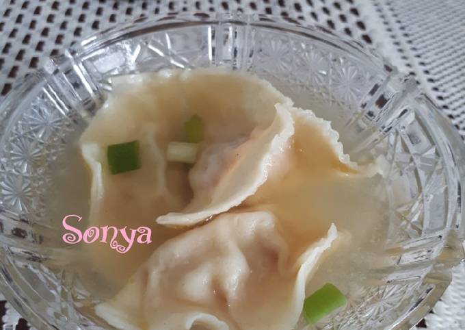 Chicken shrimp dumpling || sop pangsit isi ayam udang