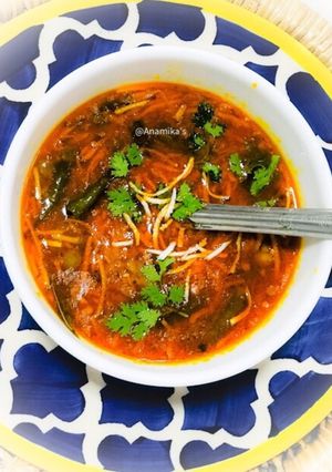 A picture of Narkel diye Bhaja Muger Dal: Bengali Style- Yellow Moong Dal with Coconut (Without Onion-Garlic).