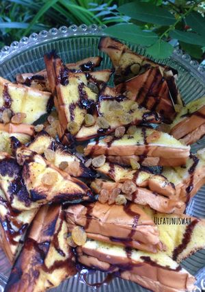 Foto resep Roti bakar cokelat kismis