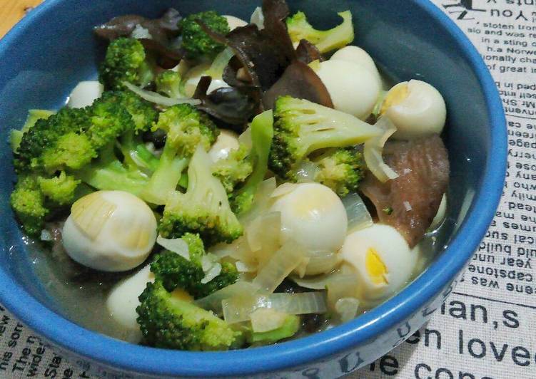 Resep #20 - Tumis Brokoli Jamur Telur Puyuh Anti Gagal