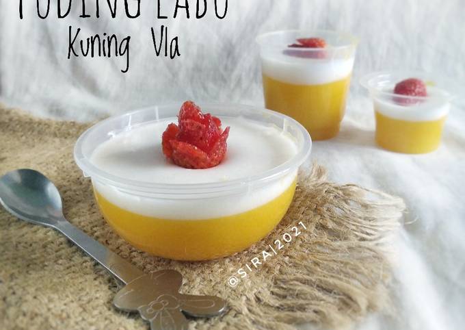 Easiest Way to Cook Tasty Puding Labu Kuning Vla
