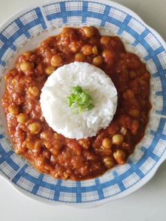 Una foto de 🇮🇳 Garbanzos Chana Masala 🇮🇳