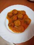 Albóndigas de pollo en salsa