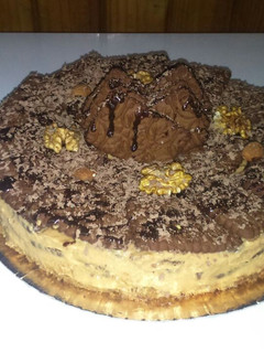 Una foto de Choco Cheesecake con nuez