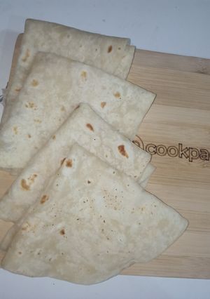 A picture of Homemade tortillas.
