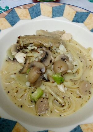Foto resep Fettucini alfredo with mushroom