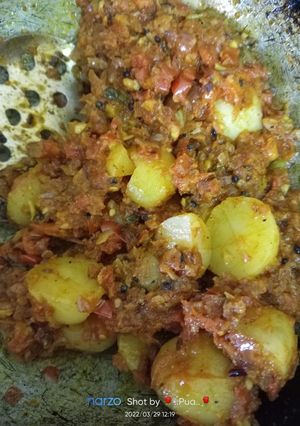 आलू प्याज़ भुर्जी (aloo pyaz bhurji recipe in Hindi) रेसिपी मुख्य फोटो