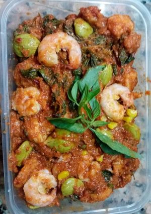 Foto resep Balado udang pete