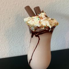 A picture of Chocolate milk shake.