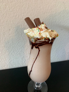 A picture of Chocolate milk shake.