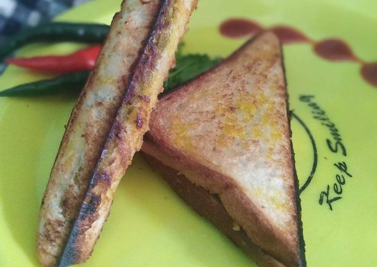 Easiest Way to Prepare Homemade Schezwan spicy sandwich