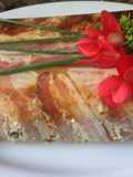 Terrina de pavo con pistachos y champignons -fácil