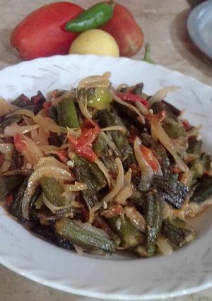 A picture of Bhindi Pyaz.