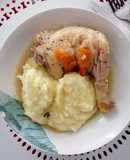 Pollo al jugo con puré