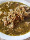 Chicharrón en salsa verde