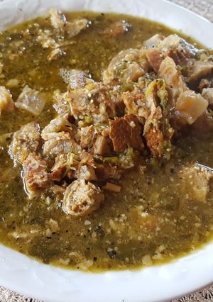 Una foto de Chicharrón en salsa verde