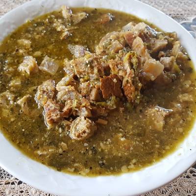 Chicharrón en salsa verde Receta de  Cookpad