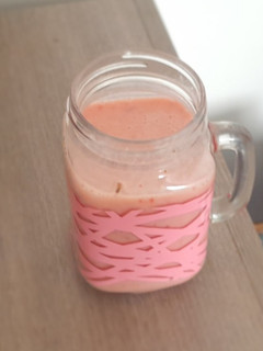 Una foto de Licuado de fresa