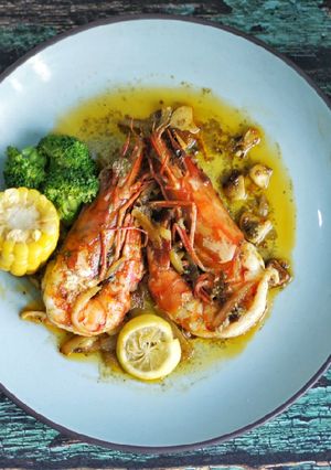 Foto resep Garlic Lemon Prawn ala aku