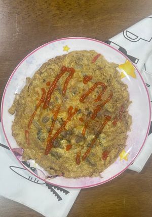 Foto resep Telur Dadar Tempe Jamur