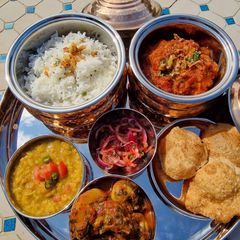 A picture of Thali feast.