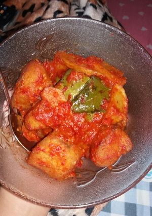 Foto resep Ikan tuna + kentang balado