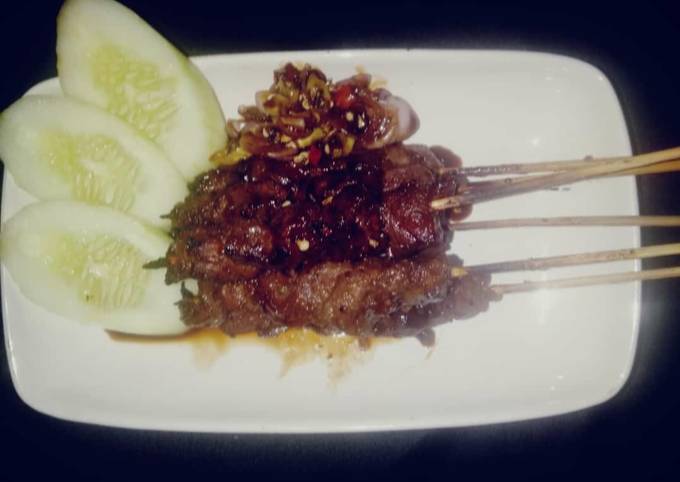 Cara Gampang Membuat Sate daging sapi yang Lezat Sekali