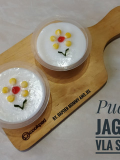 Foto resep Puding Jagung vla Santan