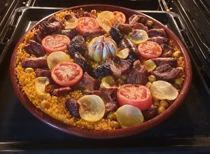 Una foto de Arroz al horno (arròs al forn)
