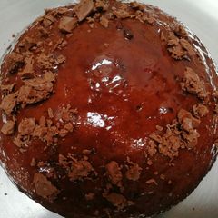 A picture of Chocolate cake with parle g biscuits.