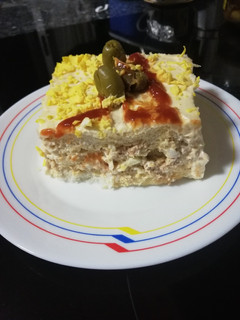 Una foto de Pastel frío de atún