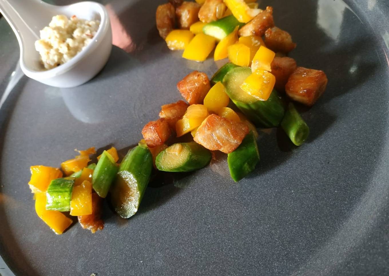 Cerdo en salsa satay