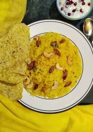 A picture of Basanti Pulao.