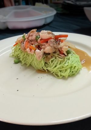 รูปของ บะหมี่ราดหน้าทรงเครื่อง