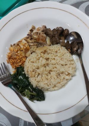 Foto resep Nasi Hainam dan Ayam Kukus Rice Cooker