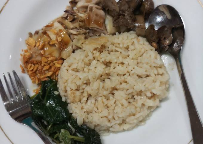 Resep Nasi Hainam Dan Ayam Kukus Rice Cooker Oleh Leony Cookpad