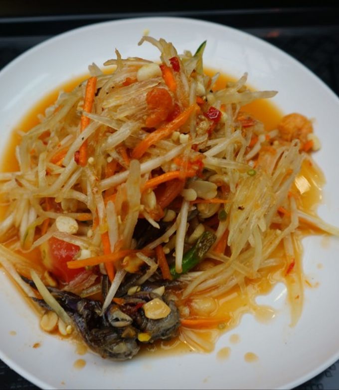 Hình của món Somtam Thái Lan (nộm đu đủ).